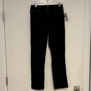 NWT Ralph Lauren Boys Black Corduroy Pants Size 16